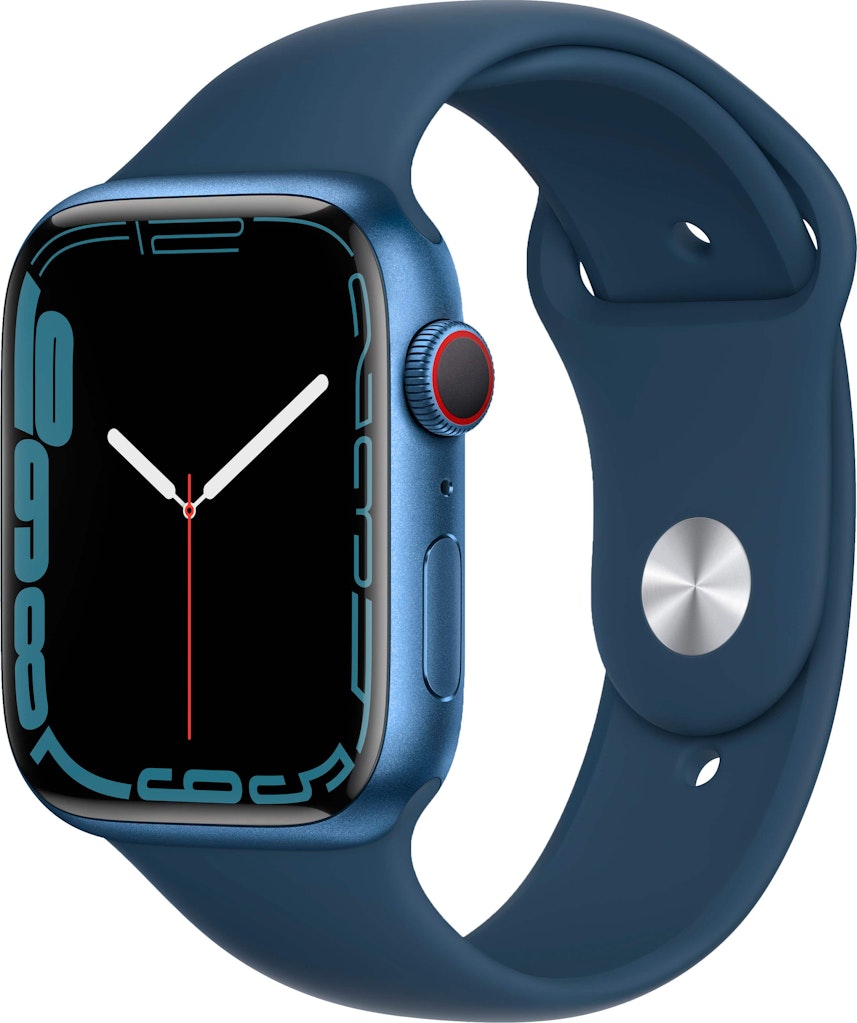 Geek Squad Certified Refurbished Apple Watch Series 7 45mm GPS + Cellular: $139.99