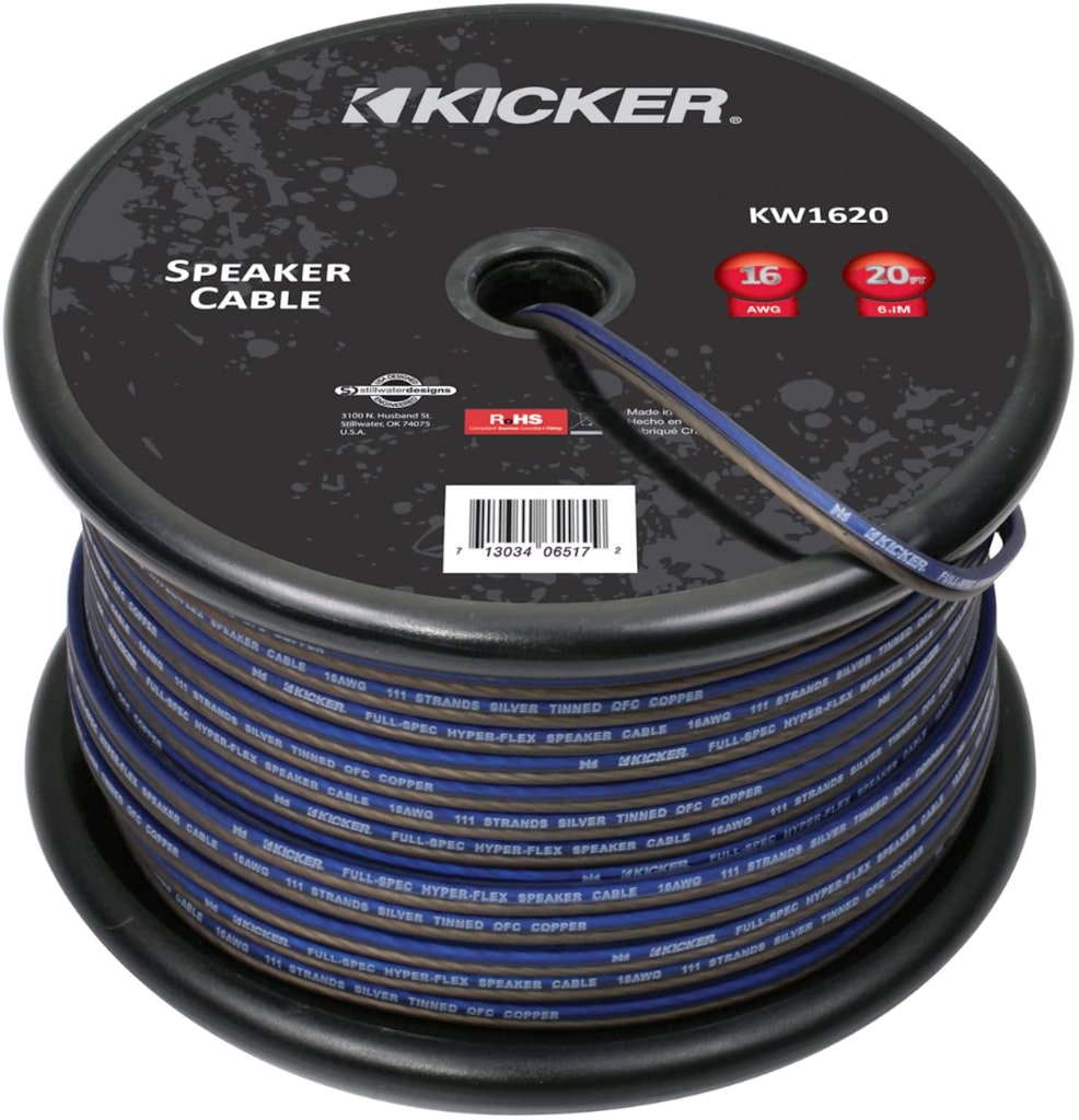 Kicker K-Series 20-Foot Speaker Cable: $24.99 Kicker K-Series 20-Foot Speaker Cable: $24.99