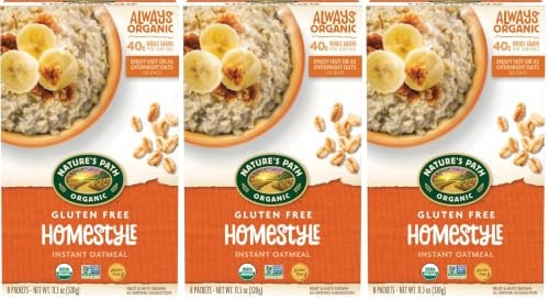 Nature's Path Organic Gluten Free Homestyle Instant Oatmeal 24-Pack: $12.72 Nature's Path Organic Gluten Free Homestyle Instant Oatmeal 24-Pack: $12.72