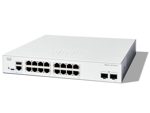 Cisco Catalyst C1300-16T-2G 16-Port Managed Gigabit Ethernet Switch: $588.99