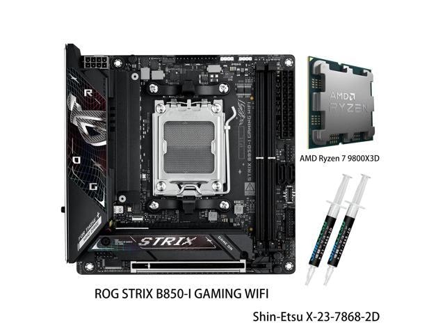 Asus ROG Strix B850-I Motherboard and AMD Ryzen 7 9800X3D CPU Combo: $1,259.99