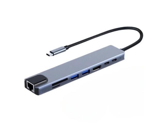 8-in-1 USB-C Hub with 4K HDMI, 100Mbps Ethernet, SD/TF Card Reader, and 87W PD Charging: $23.30 8-in-1 USB-C Hub with 4K HDMI, 100Mbps Ethernet, SD/TF Card Reader, and 87W PD Charging: $23.30