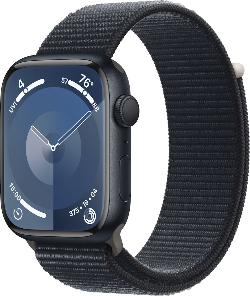 Apple Watch Series 9 GPS 45mm Aluminum Case with Midnight Sport Loop: $229.99 Apple Watch Series 9 GPS 45mm Aluminum Case with Midnight Sport Loop: $229.99