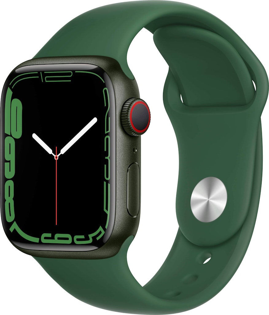 Apple Watch Series 7 41mm GPS + Cellular Green Aluminum Case with Clover Sport Band: $139.99 Apple Watch Series 7 41mm GPS + Cellular Green Aluminum Case with Clover Sport Band: $139.99