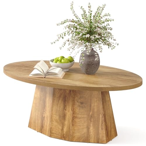 47-Inch Oval Modern Pedestal Coffee Table: $129.99 47-Inch Oval Modern Pedestal Coffee Table: $129.99