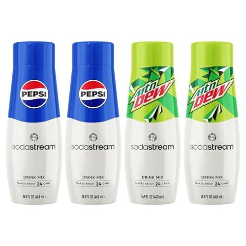 SodaStream Pepsi and Mountain Dew Variety Pack 440ml 4-Pack: $20.11