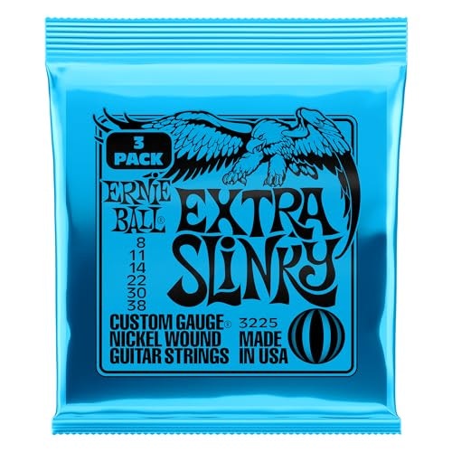 Ernie Ball Extra Slinky Nickel Wound Electric Guitar Strings 3-Pack: $16.99