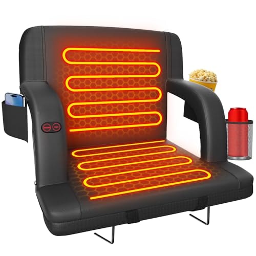 Suteck 21-inch Heated Stadium Seat: $59.99