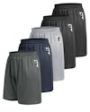 Men's Athletic Gym Shorts 5-Pack (L only) for $19 w/ Prime + free shipping