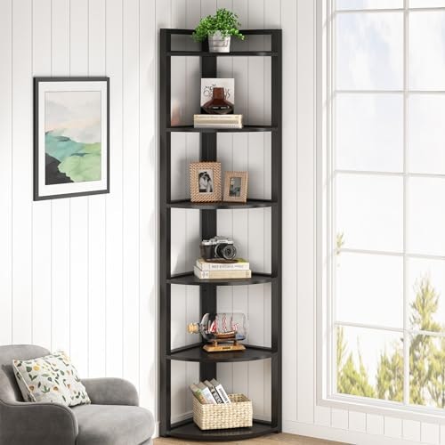 Tribesigns 70.9-Inch 6-Tier Corner Bookshelf: $84.98 Tribesigns 70.9-Inch 6-Tier Corner Bookshelf: $84.98