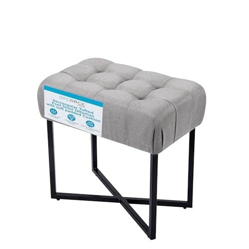 BirdRock Home Rectangle Tufted Linen Ottoman Foot Rest: $67.96 BirdRock Home Rectangle Tufted Linen Ottoman Foot Rest: $67.96