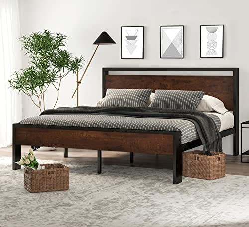 Sha Cerlin 14-inch King Metal Platform Bed Frame: $143.96
