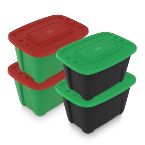 Simplykleen 18-Gallon Storage Bins with Lids 4-Pack: $64.79