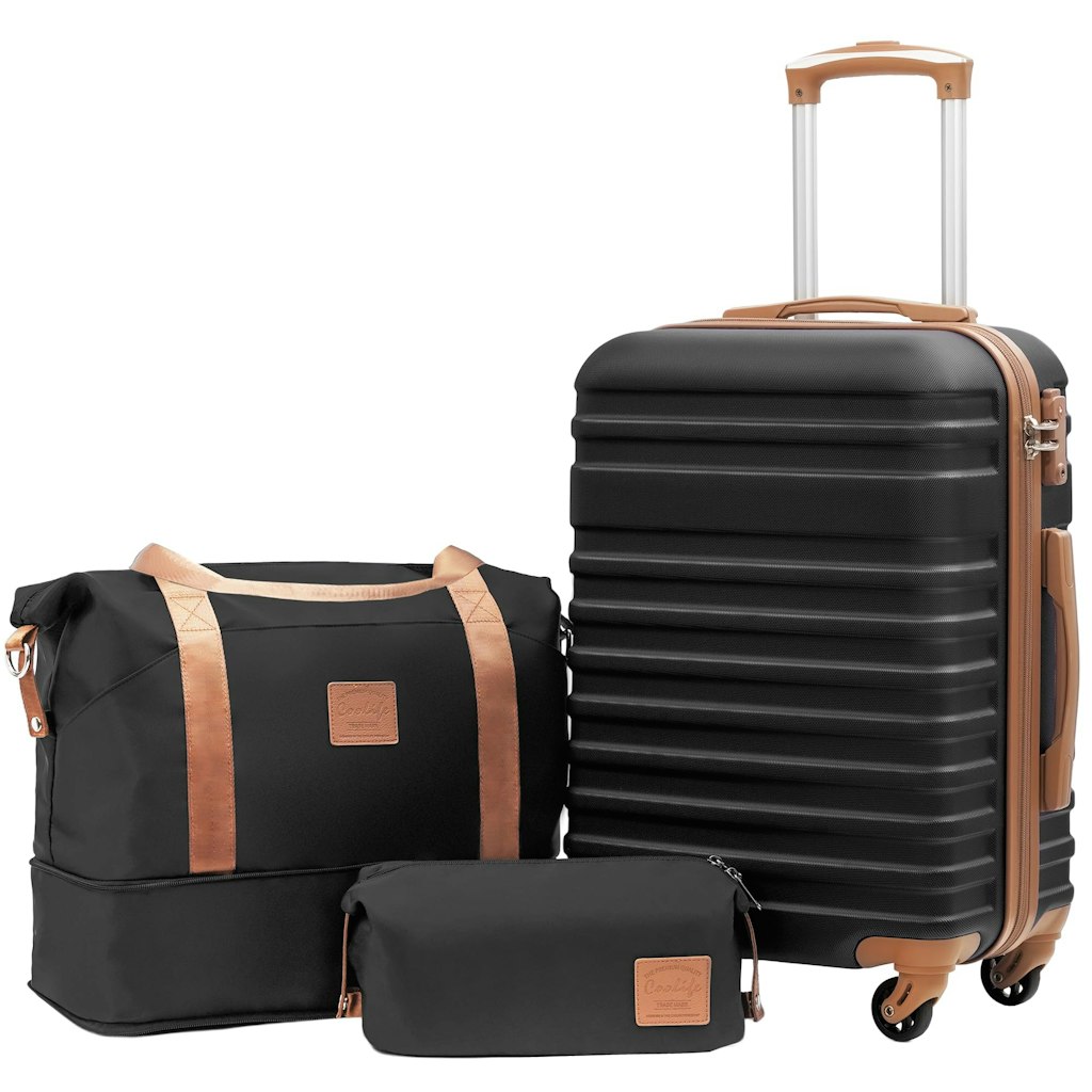 Coolife 3-Piece Hardside Luggage Set: $70 w/ Prime Coolife 3-Piece Hardside Luggage Set: $70 w/ Prime