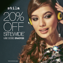 Stila Cosmetics: 20% off sitewide + free shipping w/ $50