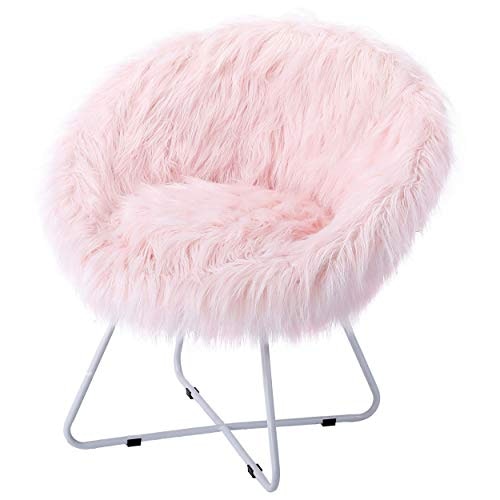 Birdrock Home Faux Fur Saucer Chair: $151.16 Birdrock Home Faux Fur Saucer Chair: $151.16