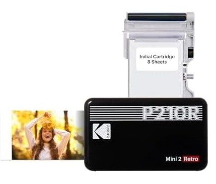 Kodak Mini 2 Retro 4PASS Portable Photo Printer: $64