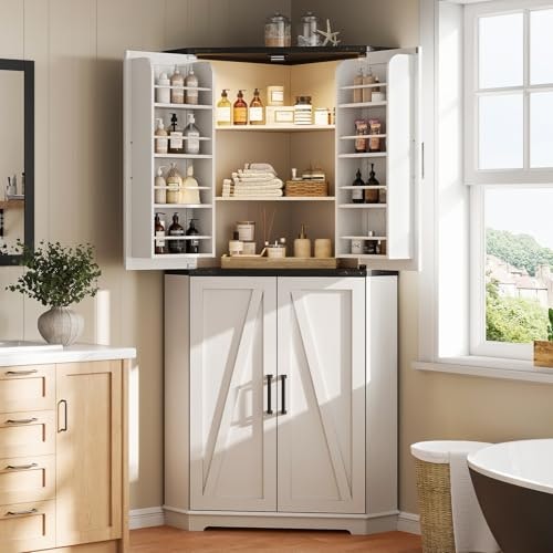 Dripex 71-Inch Farmhouse Corner Pantry Cabinet: $217.13 Dripex 71-Inch Farmhouse Corner Pantry Cabinet: $217.13