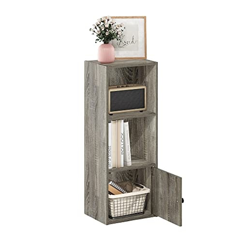 Furinno Luder 3-Tier Bookcase with Storage Cabinet: $23.99