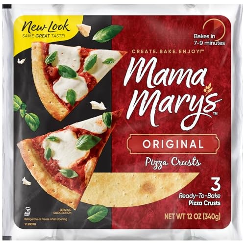 Mama Mary's 7-Inch Ready to Bake Pizza Crusts 3-Pack: $1.40 Mama Mary's 7-Inch Ready to Bake Pizza Crusts 3-Pack: $1.40