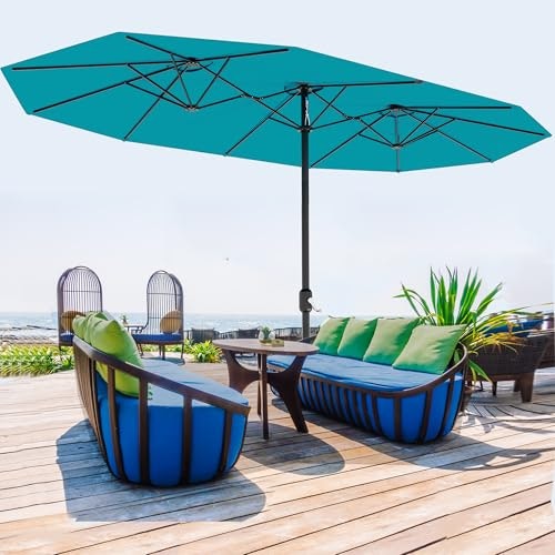13-Foot Double-Sided Patio Umbrella: $85.56 13-Foot Double-Sided Patio Umbrella: $85.56
