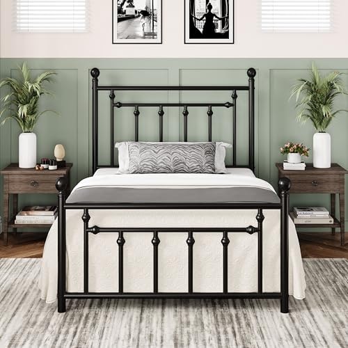 Allewie 14-inch Twin Metal Platform Bed Frame: $84.95