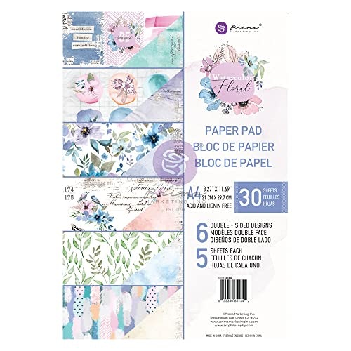 Watercolor Floral Collection A4 Paper Pad 30-Sheet: $11.01 Watercolor Floral Collection A4 Paper Pad 30-Sheet: $11.01