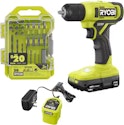 Ryobi ONE+ 18V Cordless 3/8" Drill w/ 20-Piece Driver Kit for $36 + free shipping