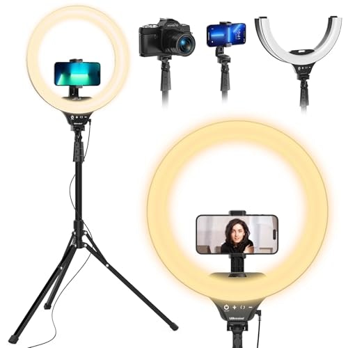 UBeesize 14-inch Foldable LED Ring Light with 62-inch Tripod Stand: $34.96 UBeesize 14-inch Foldable LED Ring Light with 62-inch Tripod Stand: $34.96