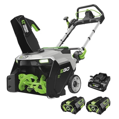EGO Power+ 21-Inch Single-Stage Snow Blower with 2 Batteries and Charger: $699 EGO Power+ 21-Inch Single-Stage Snow Blower with 2 Batteries and Charger: $699