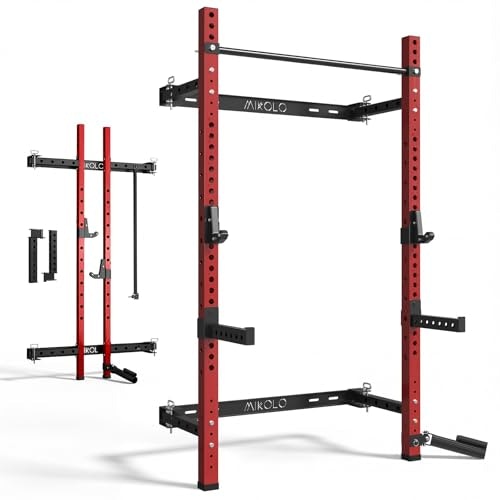 Mikolo 2-inch x 2-inch Folding Wall-Mounted Squat Rack: $269.99 Mikolo 2-inch x 2-inch Folding Wall-Mounted Squat Rack: $269.99