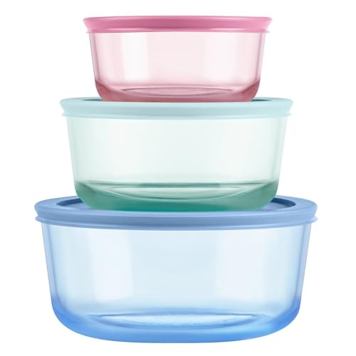 Pyrex Tinted Glass Round Food Storage Container 3-Pack: $21.35 Pyrex Tinted Glass Round Food Storage Container 3-Pack: $21.35
