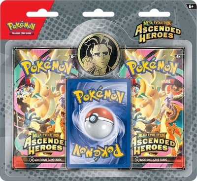 Pokémon Mega Evolution Ascended Heroes 2-Pack Blister: $26 Pokémon Mega Evolution Ascended Heroes 2-Pack Blister: $26