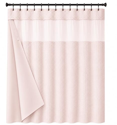 Dainty Home 70" x 72" Waffle Weave Shower Curtain with Liner: $18.71 Dainty Home 70" x 72" Waffle Weave Shower Curtain with Liner: $18.71