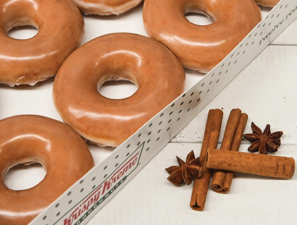 Krispy Kreme Pumpkin Spice Original Glazed Dozen Deal: $5 when you buy another dozen