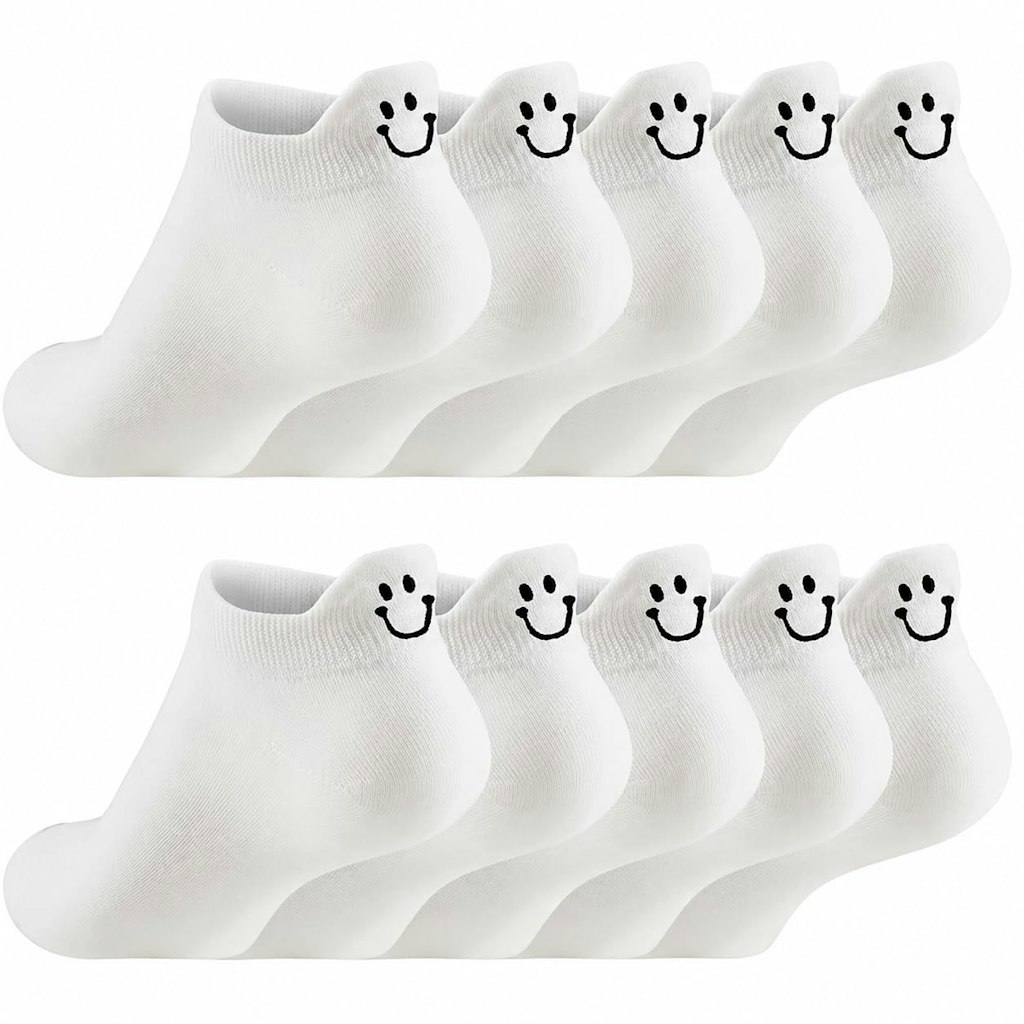 Women's Smiley Face Ankle Socks 20-Pack: $6.59