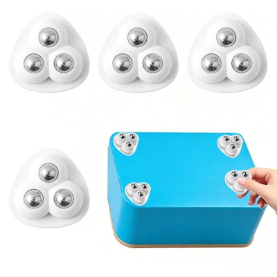 Mini Ball Caster Wheels 4-Pack for $2 + free shipping w/ $25