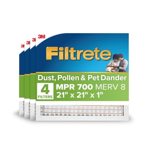Filtrete 21x21x1 MPR 700 MERV 8 Pleated Air Filter 4-Pack: $41.31 Filtrete 21x21x1 MPR 700 MERV 8 Pleated Air Filter 4-Pack: $41.31
