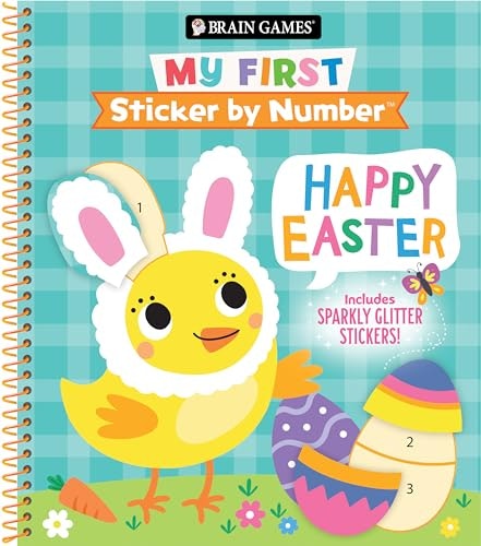 Brain Games My First Sticker by Number Happy Easter: $6.38