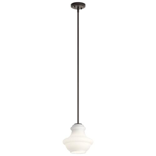 Kichler Everly 9.25-Inch 1-Light Mini Schoolhouse Pendant: $89.44 Kichler Everly 9.25-Inch 1-Light Mini Schoolhouse Pendant: $89.44