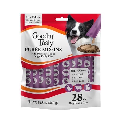 Good 'n' Tasty Triple Flavor Puree Dog Food Topper 28-Pack: $15.54 Good 'n' Tasty Triple Flavor Puree Dog Food Topper 28-Pack: $15.54