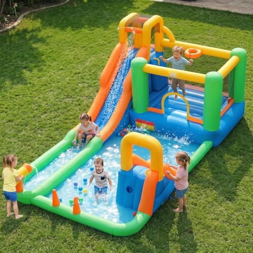 Bountech 8-in-1 Inflatable Kids Water Slide and Bounce House: $242.99 Bountech 8-in-1 Inflatable Kids Water Slide and Bounce House: $242.99