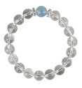 6mm Natural White Crystal Bracelet for $27 + free shipping
