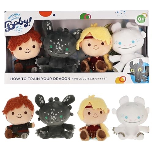 Kids Preferred How to Train Your Dragon 6-Inch Plush 4-Pack: $11.26