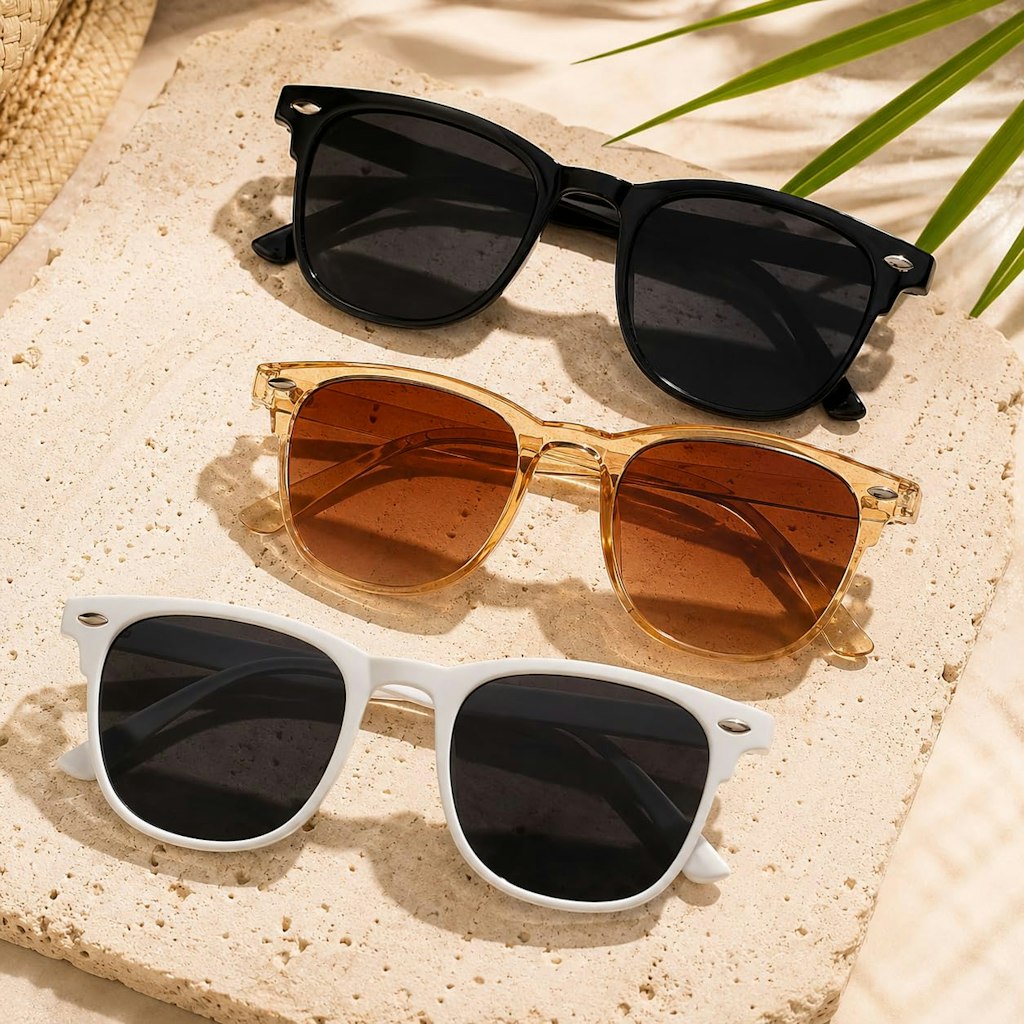 Retro Polarized Sunglasses 3-Pack: $3