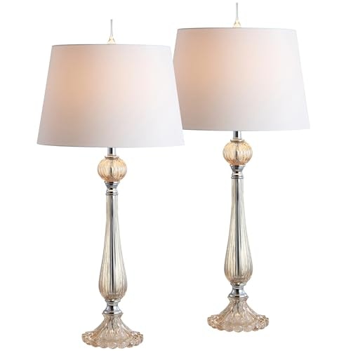 Jonathan Y Chloe 32.5-Inch Glass Table Lamp 2-Pack: $132 Jonathan Y Chloe 32.5-Inch Glass Table Lamp 2-Pack: $132