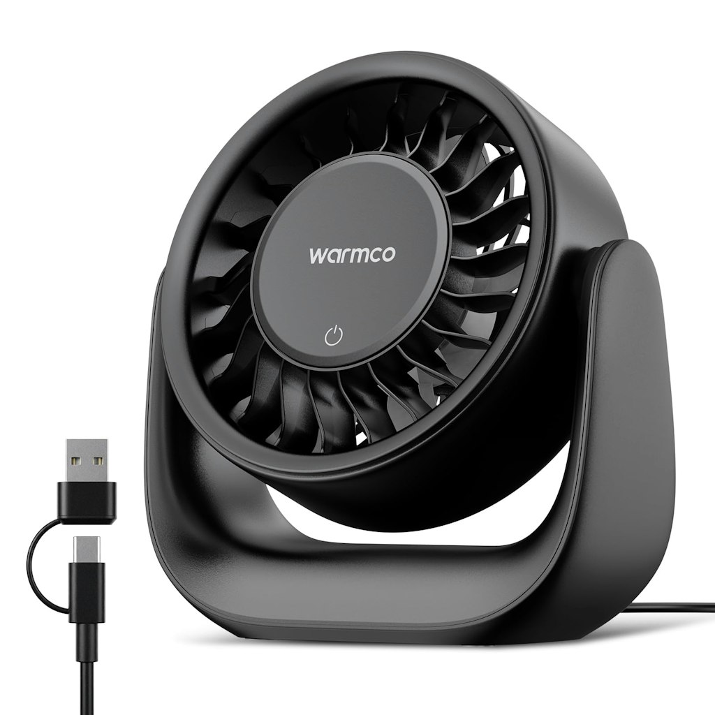 Warmco DS1 USB 6.4" Desk Fan: $9.99 Warmco DS1 USB 6.4" Desk Fan: $9.99