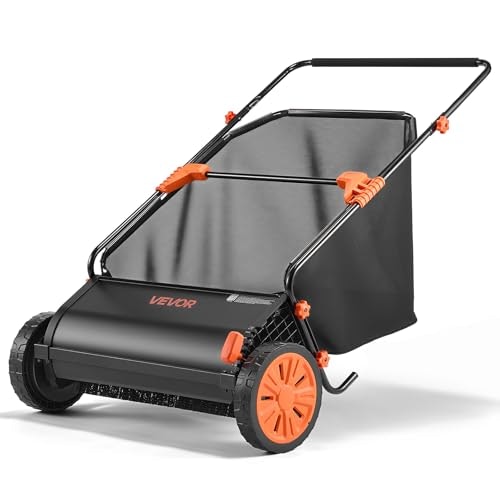 Vevor 26-inch Push Lawn Sweeper with 7-cubic-foot Hopper Bag: $98.60 Vevor 26-inch Push Lawn Sweeper with 7-cubic-foot Hopper Bag: $98.60