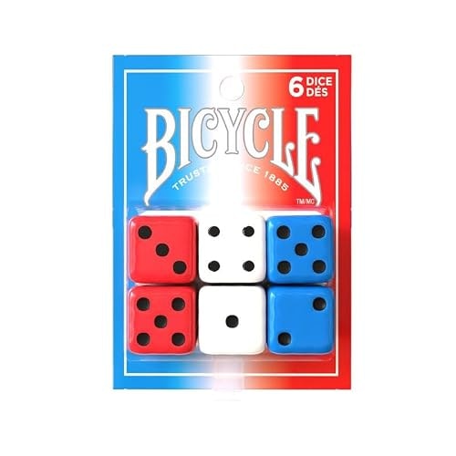 Bicycle 6-Piece D6 Dice Set: $4.99 Bicycle 6-Piece D6 Dice Set: $4.99
