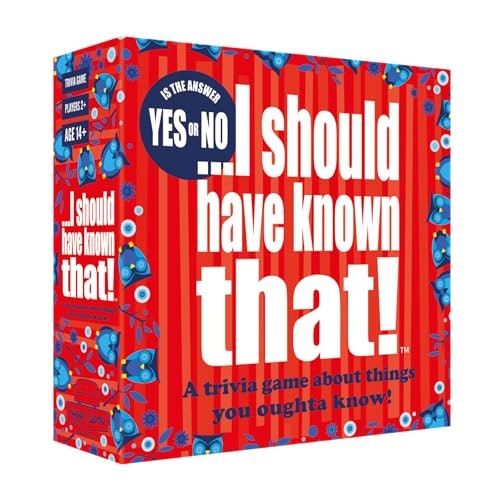 I Should Have Known That Trivia Game Yes or No Edition: $14.34 I Should Have Known That Trivia Game Yes or No Edition: $14.34